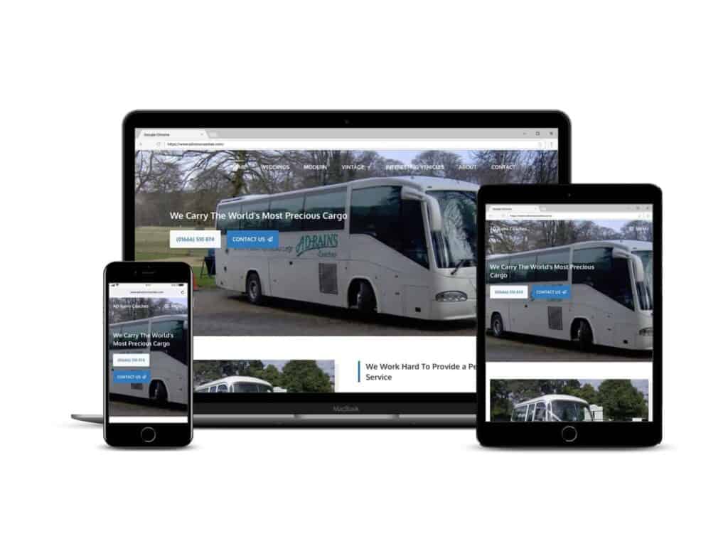 Picture of AD Rains Coaches Website